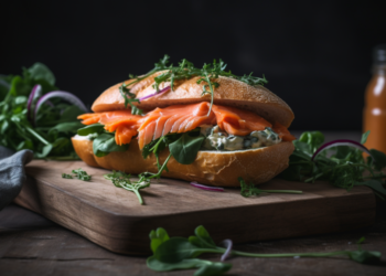 Sanduíche Fit de Salmão Defumado: Aprecie sem Pesar na Balança!
