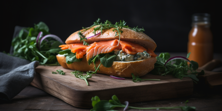 Sanduíche Fit de Salmão Defumado: Aprecie sem Pesar na Balança! 2 Sanduíche Fit de Salmão Defumado: Aprecie sem Pesar na Balança!