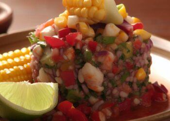 Ceviche Peruano: Frescor dos Frutos do Mar com Limão