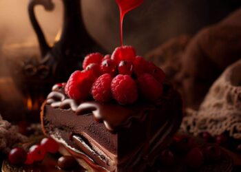 Torta Celestial de Chocolate e Frutas Vermelhas: A Sobremesa que Você Precisa Experimentar!