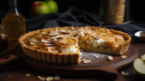 Tarte de Maçã com Creme de Baunilha e Crosta Crocante