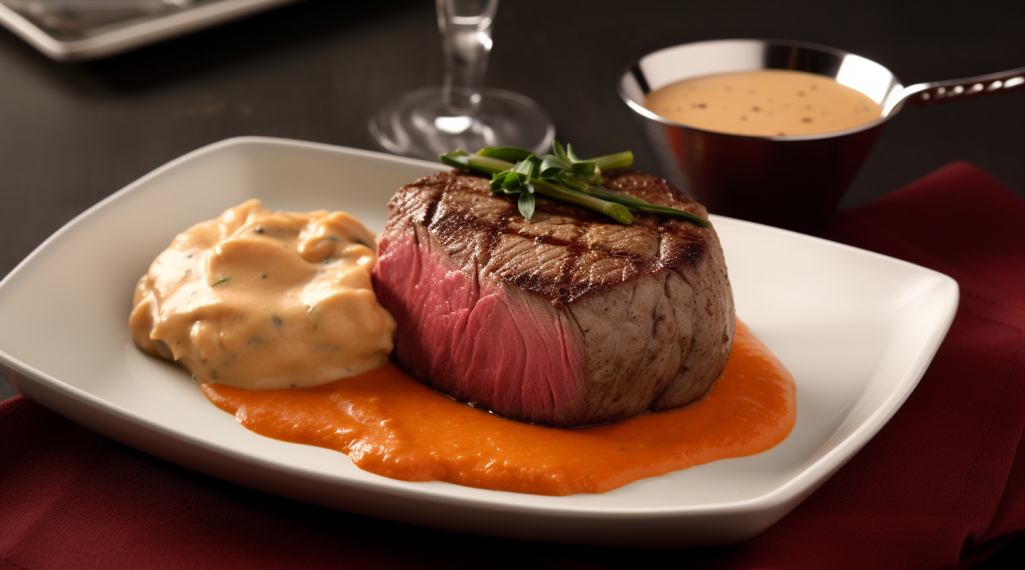 Receita de Filet Mignon com Molho de Trufas Brancas e Purê de Batata-doce: Prato Gourmet Fácil 1 Receita de Filet Mignon com Molho de Trufas Brancas e Purê de Batata-doce: Prato Gourmet Fácil