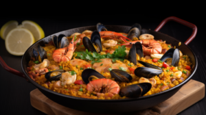 Paella de Frutos do Mar e Chouriço – Um Sabor do Mar
