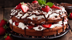 Bolo de Morango com Chantilly e Chocolate: Um Delicioso Deleite