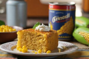 Bolo de milho de lata no liquidificador