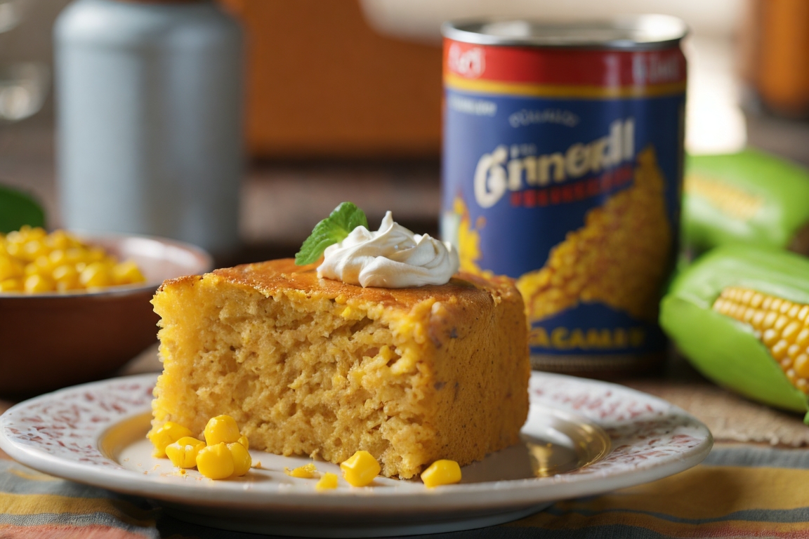 Leonardo Diffusion Corn cake from a can in the blender 3