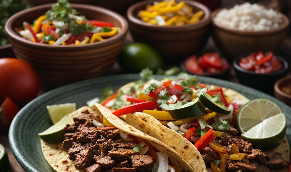 Fajitas Tex-Mex Autênticas: Sabor da Fronteira EUA-México!