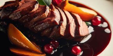 Magret de Pato ao Molho de Vinho Tinto e Frutas Vermelhas 5 Magret de Pato ao Molho de Vinho Tinto e Frutas Vermelhas