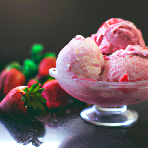 Gelado de Morango Fit: Sobremesa Leve e Saborosa 3 Gelado de Morango Fit