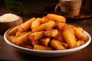 Batata Frita Caseira com Molho de Alho