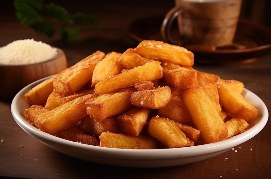 Batata Frita Caseira com Molho de Alho 1 Batata Frita Caseira com Molho de Alho