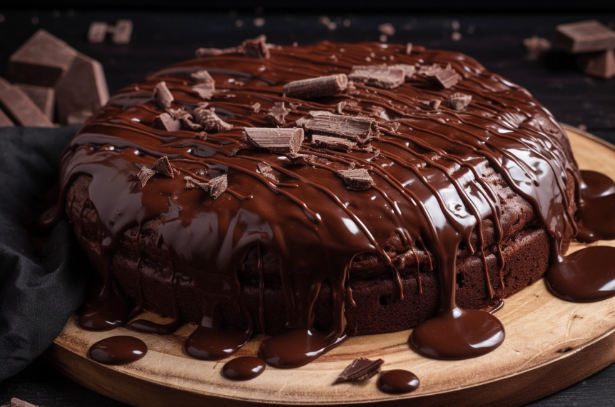 Bolo de Chocolate Vegano : Sem Lactose e Delicioso 1 Bolo de Chocolate Vegano : Sem Lactose e Delicioso