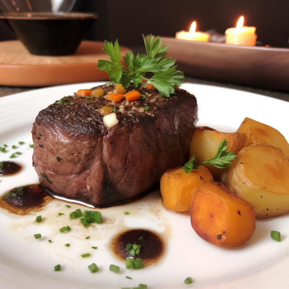 vendedorglobal Filet Mignon ao Molho de Cogumelos Selvagens e P 52a2a71b 474e 413b a852 c5a4a0b2664f