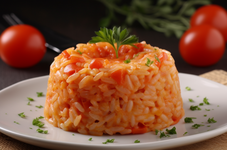 Risoto de Tomate Seco e Rúcula Fresca 1 Risoto de Tomate Seco e Rúcula Fresca