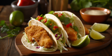 Tacos de Peixe Crocantes 6 Tacos de Peixe Crocantes
