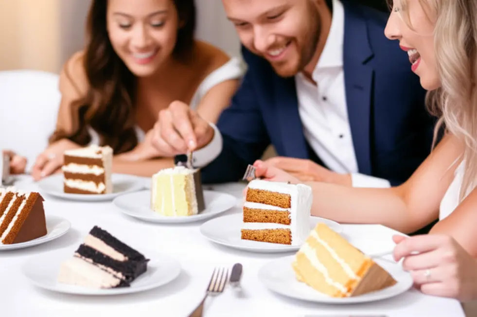 7 Passos para Escolher o Bolo de Casamento Perfeito Escolha do Sabor, Textura e Prova de Sabores