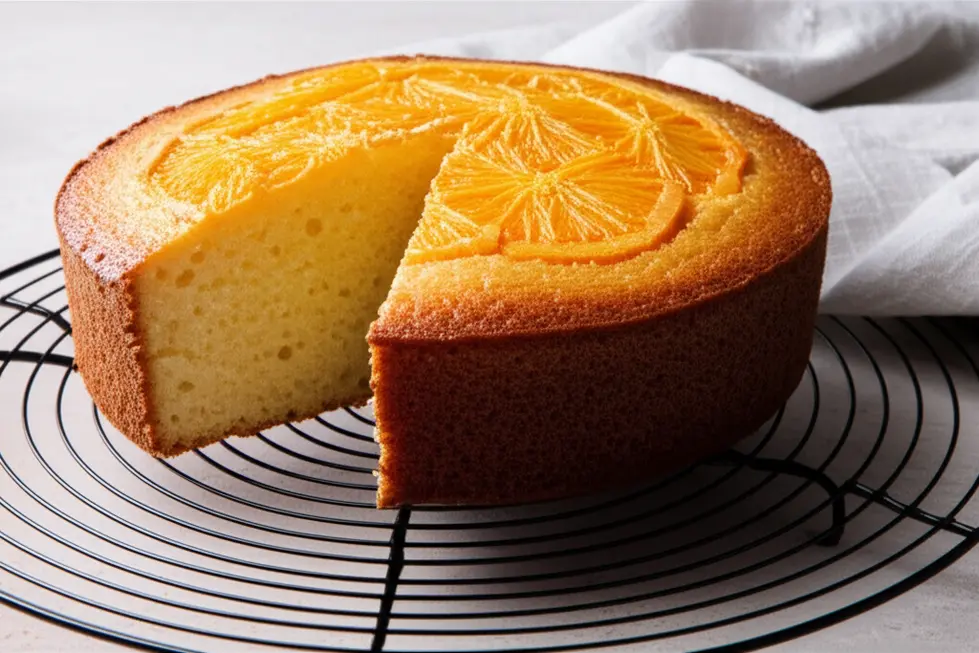 Receita passo a passo para um bolo de laranja fofinho